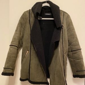olive green jacket